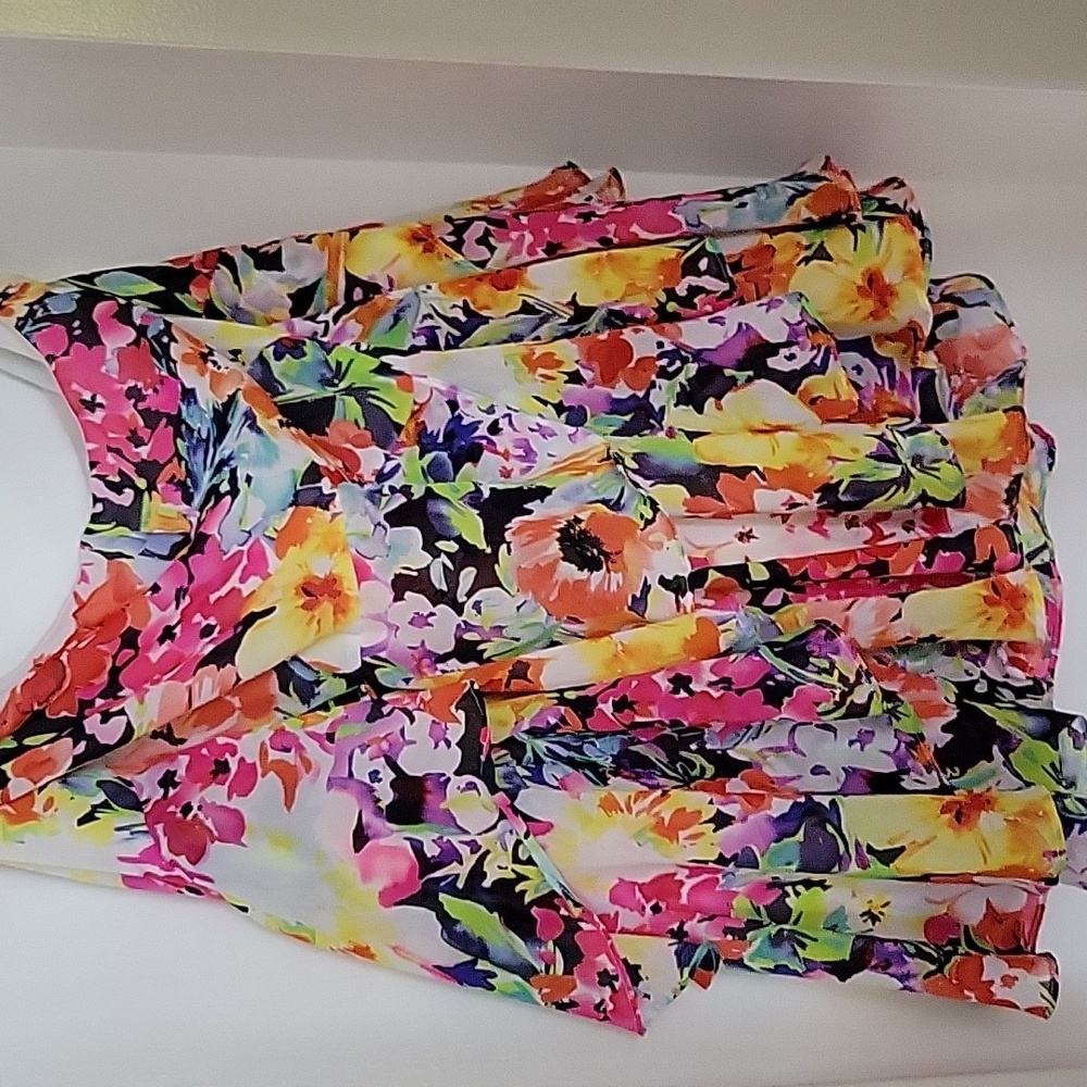 Ralph lauren floral chiffon skirt